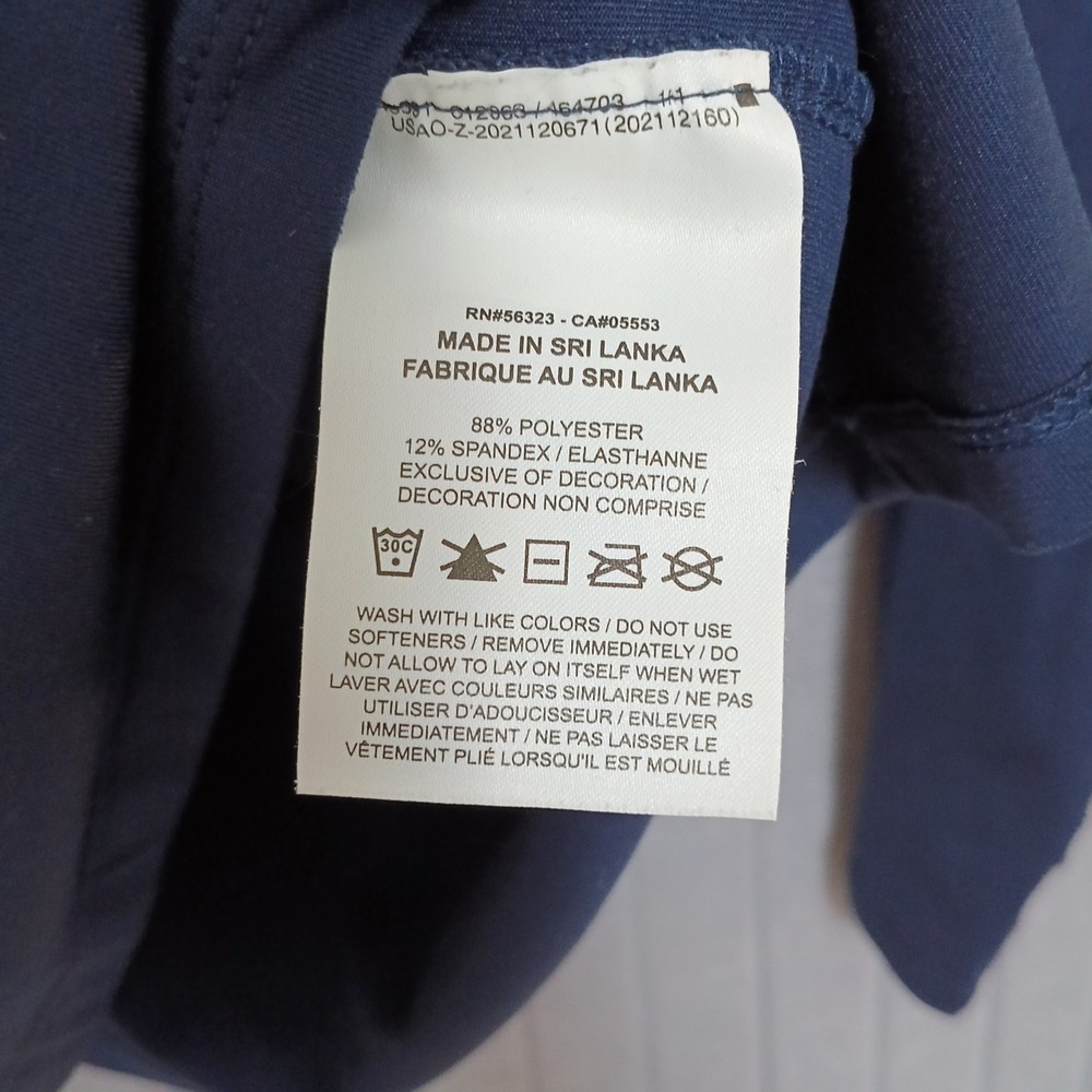 Nike Quarter Zip Pullover Men 3XL Navy Blue Excellent Dri-FIT Bio Protect Top - Picture 4 of 7